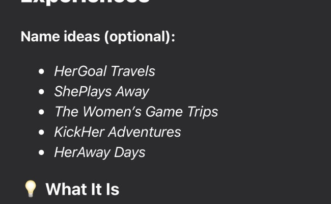 ChatGPT idea